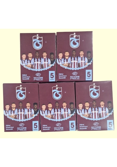 Mythos Rise Trabzonspor Lisanslı Futbolcu Kartları 2025 - 2026 Sezon 5 Kutu 25 Kart