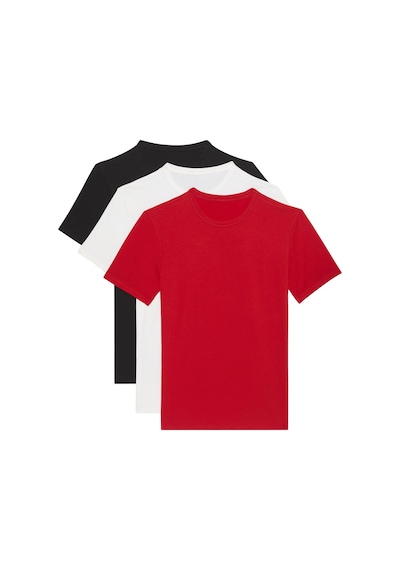 Calvin Klein Erkek 3'lü Paket Çok Renkli T-shirt-10551 Çok Renkli