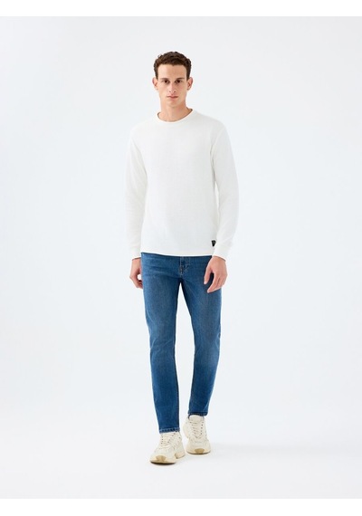 LOFT Regular Fit Erkek Tshirt U.kol Lf2034194 Q1.v1 Beyaz
