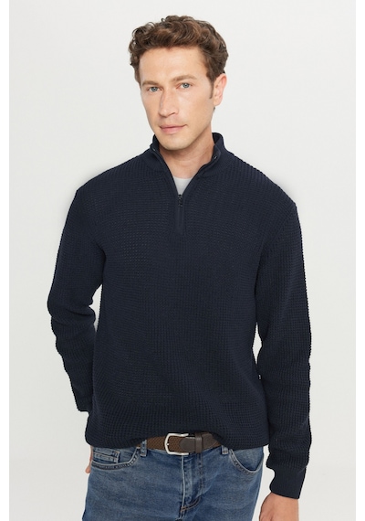 AC&Co / Altınyıldız Classics Erkek Lacı Pamuklu Standart Fit Normal Kesim Bato Yaka Jakarlı Triko Kazak Lacı AC&Co / Altınyıldız Classics Erkek Lacı Pamuklu Standart Fit Normal Kesim Bato Yaka Jakarlı Triko Kazak Lacı