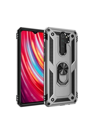 Xiaomi Redmi Note 8 Pro Kılıf Zore Vega Kapak Gri