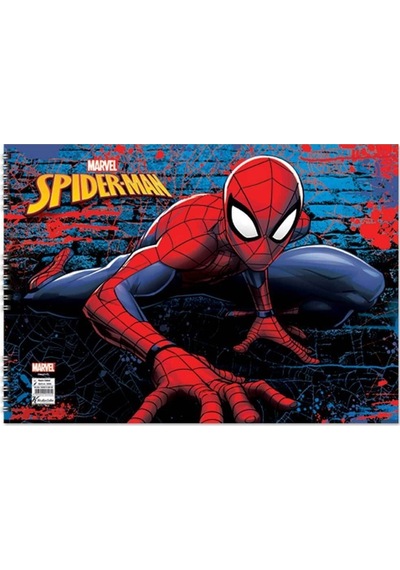 Spiderman Resim Defteri 25 X 35 Cm. 15 Yaprak - Oturan Spiderman Diğer