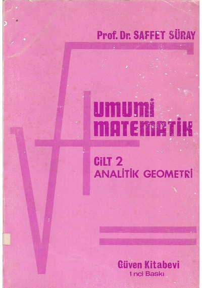 Umumi Matematik Cilt 2 Analitik  Geometri
