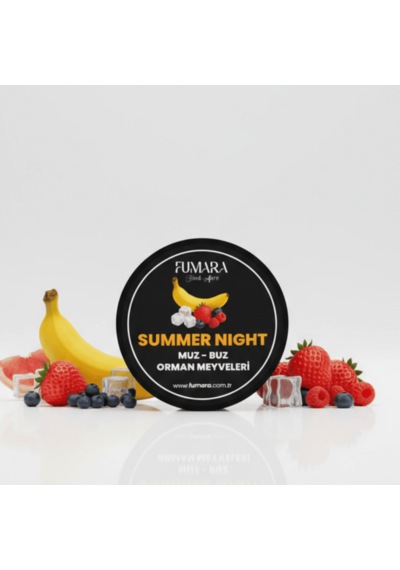 Fumara Summer Night - Muz, Buz, Orman Meyveleri Aromalı Nargile Melası 200gr
