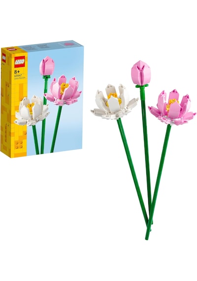 LEGO® Botanicals Lotus Çiçekleri 40647 – 8 Yas ve Üzeri Çocuklar için 2 Çiçek ve 1 Tomurcuk Içeren Oyuncak Yapim Seti (220 Parça)