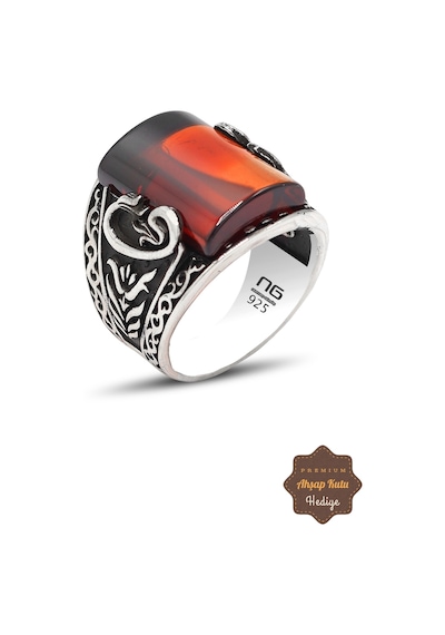 Midyat Nurtaş Gümüş Yakut Taşlı Vav Model 925 Ayar Gümüş Erkek Yüzük 201023338 Midyat Nurtaş Gümüş Yakut Taşlı Vav Model 925 Ayar Gümüş Erkek Yüzük 201023338