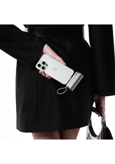Sharge Flow Mini - Kompakt Ve Hızlı Taşınabilir Powerbank - Gümüş
