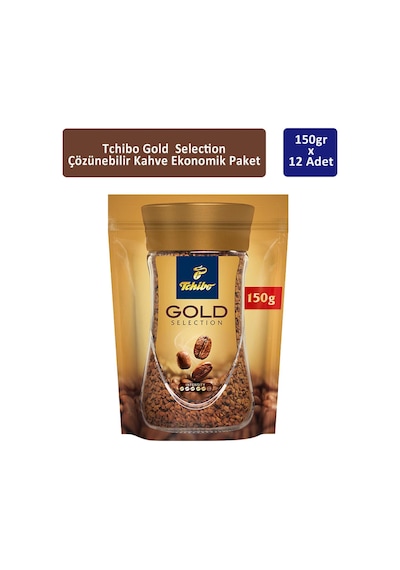 Tchibo Gold Çözünebilir Kahve 12 x 150 G