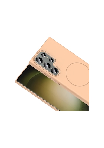 Zore Galaxy S24 Ultra Kılıf Magsafe Şarj Özellikli Ogaa Ruby Silikon Kapak - Lacivert