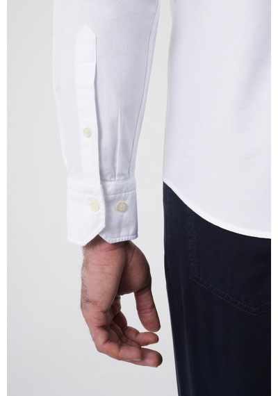 Bisse Erkek Uzun Kollu Regular Fit Beyaz Gömlek Gmoks252100 01 Beyaz