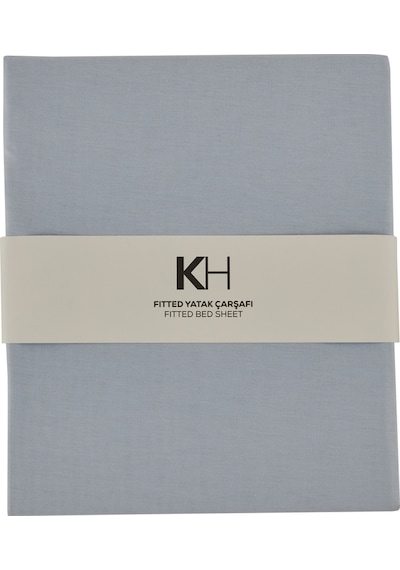 Karaca Home Basic %100 Pamuk Çift Kişilik Lastikli Çarşaf Mavi