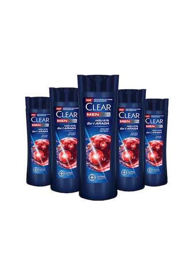 Clear Men Kepeğe Karşı Etkili Şampuan Hızlı Stil 2si 1 Arada 350 Ml 5 Adet-244