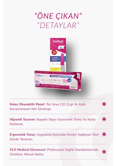 Erken Gebelik Testi Hızlı Hamilelik Testi 2 Adet