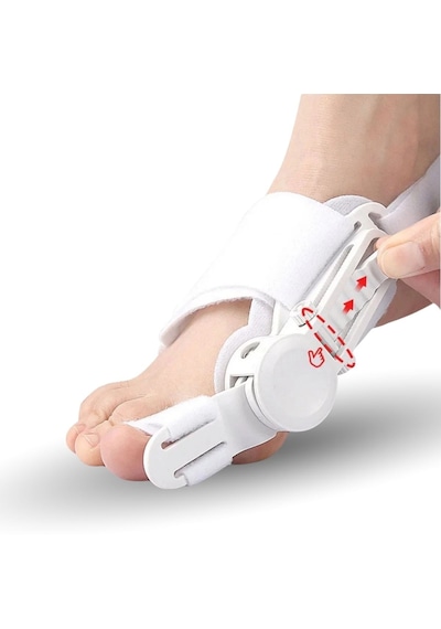 Go İthalat Ayarlanabilir Ayak Baş Parmak Kemik Düzeltici Halluks Valgus Bunyon Aparatı, Gece Gün