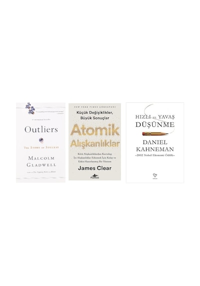 Outlıers + Atomık Alıskanlıklar + Hızlı Ve Yavas Dusunme 3 Set