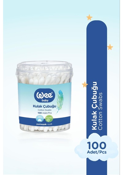 Wee Baby Emniyetli Kulak Temizleme Çubuğu Seti 60x2 120 Adet