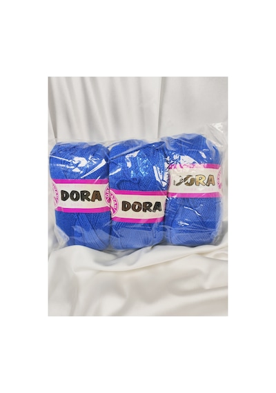 Dora Saks Mavi El Örgü İpi 3 Adet - Renk: 016