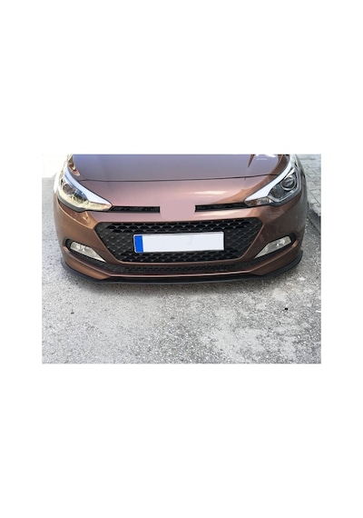 Hyundai İ20 Uyumlu Ön Lip Tampon Eki Body Kit Yumuşak Mat Siyah Kırılmaz