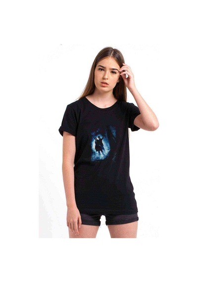 Sherlock Holmes A Game Of Shadows Baskılı Siyah Kadın Tshirt