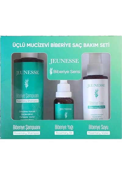 Jeunesse Üçlü Mucizevi Biberiye Saç Bakım Seti