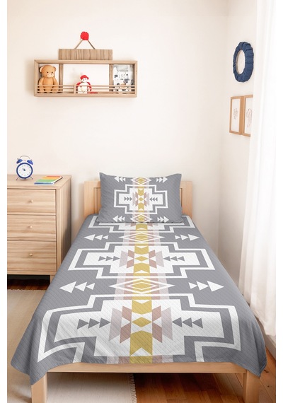 Gri Geometrik Bohem Genç Odası Tek Kişilik Pike Takımı - Hardal Bej 160x220 Cm Kapitone Yatak Örtüsü Mercansı Pencere Dengesi Gri Geometrik Bohem Genç Odası Tek Kişilik Pike Takımı - Hardal Bej 160x220 Cm Kapitone Yatak Örtüsü Mercansı Pencere Dengesi