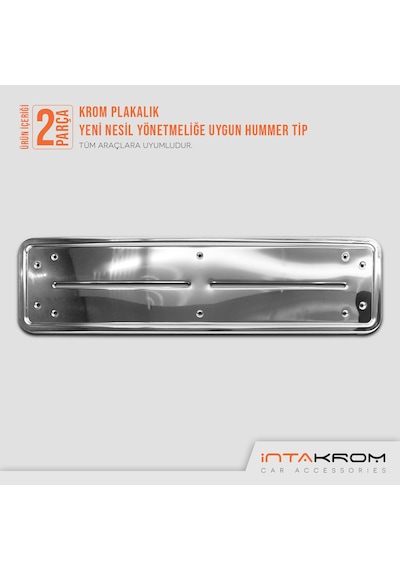 intakrom Citroen C-Elysee Krom Plakalık - Hummer Tip 2 Adet