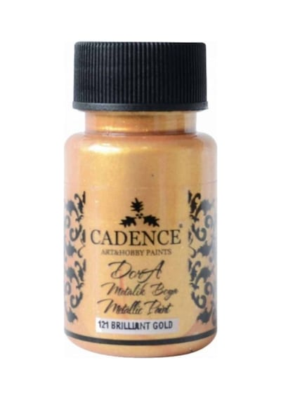 Dora Metalik Boya 50ml Brilliant Gold 121