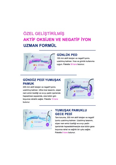 Airiz Hijyenik Kadın Pedi Seti 98 Adet