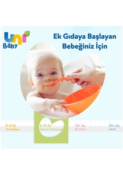 Uni Baby Hassas Dokunuş Islak Mendil 12'li 624 Yaprak