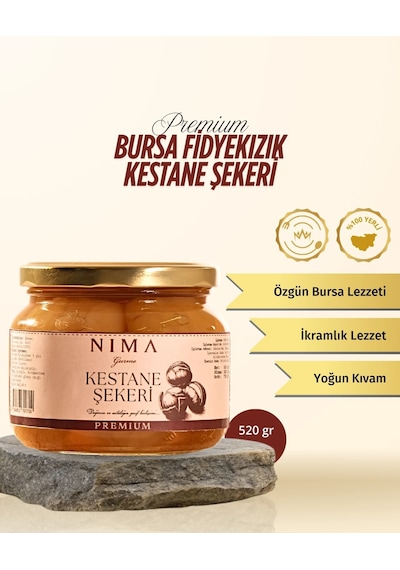 Nima Gurme Bursa Fidyekızık Kestane Şekeri 520 G