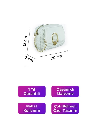 Kriste Bell Kadın Çanta Beyaz 26412 Beyaz