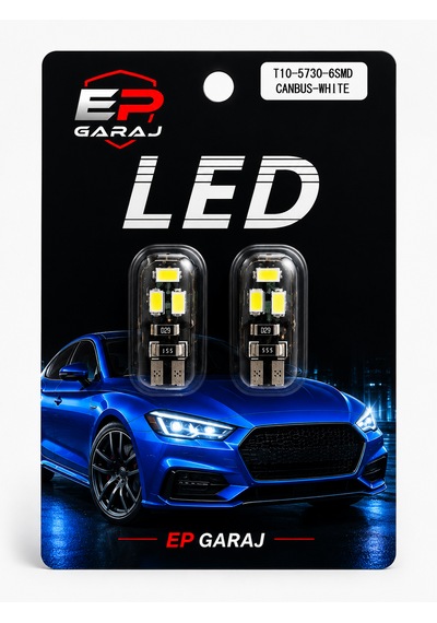 Üniversal Bütün Araçlara Uyumlu T10 Canbus Led Xenon Beyaz Park Ampulü 0