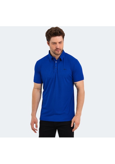 Slazenger  Sloan Erkek Polo Yaka Saks Mavi Tişört