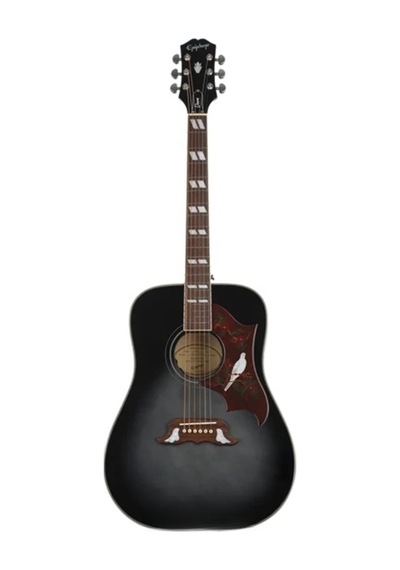 Epiphone Dove Studio Elektro Akustik Gitar Trans Ebony