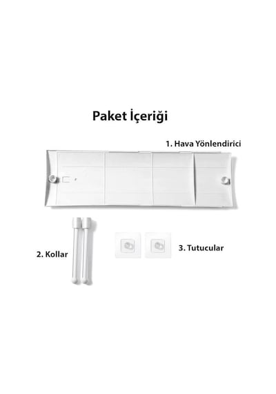 Dailytech Ayarlanabilir Hava Yönlendirici Klima Aparatı