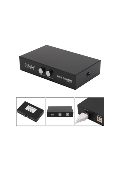 2 Port Yazıcı Printer Usb Çoklayıcı Switch Splitter Hub