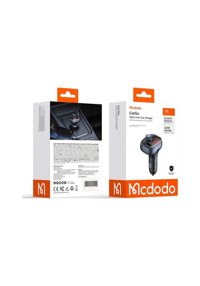 Cc-5950 Cargo Serisi 72w Bluetooth Fm Vericili Araç İçi Çakmaklık Şarj Cihazı