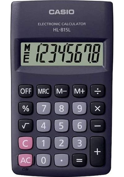 Casio HL-815L-BK 8 Hane Hesap Makinesi