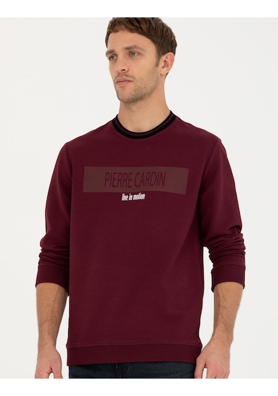 Pierre Cardin Erkek Bordo Sweatshirt 50279532-vr014 Bordo