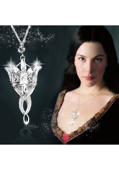 Jwl Arwen Evenstar Akşam Yıldızı Kolye Yüzüklerin Efendisi Kolyes Beyaz