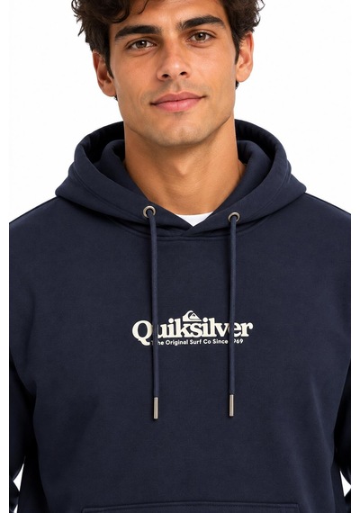 Quiksilver Fineline Hoodie Erkek Sweatshirt-eqyft05242 Koyu Lacivert