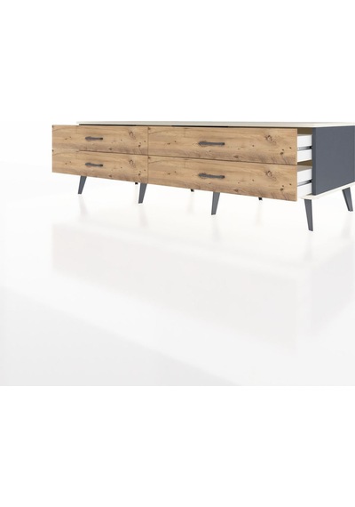 Kronos Tv Ünitesi 4 Çekmeceli 176x59x51 Antrasit-aytaşı/çam Aytası/atlas Çam Kronos Tv Ünitesi 4 Çekmeceli 176x59x51 Antrasit-aytaşı/çam Aytası/atlas Çam