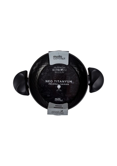 Mudo Home Neo Tıtan Prızma Sahan 20 Cm Siyah