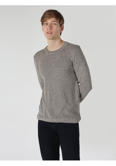 Colin's Slim Fit Kahverengi Erkek Triko Kazak CL1061674_Q1.V1_BRW