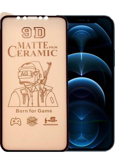 Pp Apple Uyumlu iPhone 12 Pro Max Ekran Koruyucu 9d Mat Seramik Nano Tam Kaplayan
