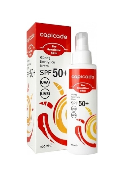 Capicade Kızarık ve Hassas Cilt Güneş Kremi SPF50+ 100 ML