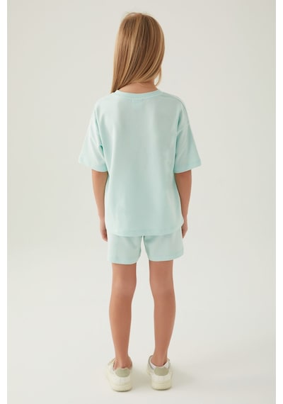 Rolypoly Holiday Yeşil Kız Çocuk Şort Takım 5274-42952 Mavi