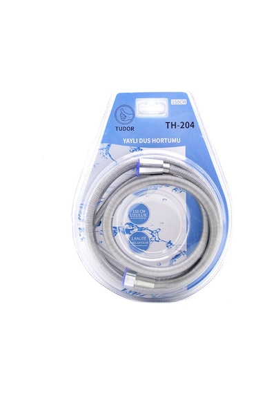 Tudor Th-204 Yaylı Metal Duş Hortumu 150cm Vakumlu Ambalaj