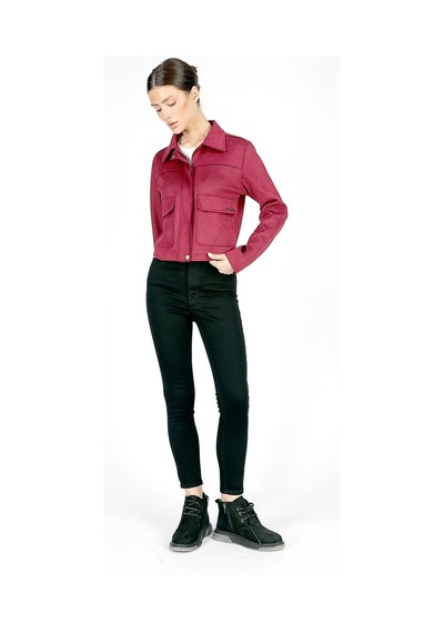 Lee Cooper Poem Kadın Nubuk Mont Bordo-20556-bordo Bordo
