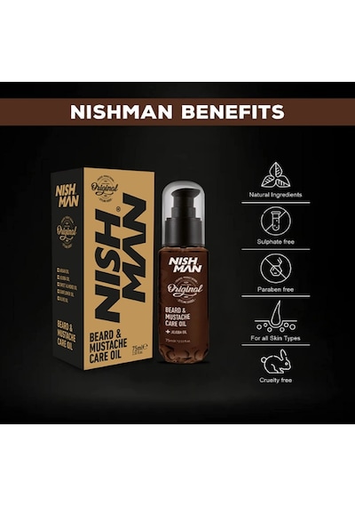 Nish Man Sakal Bıyık Bakım Yağı 75 ML